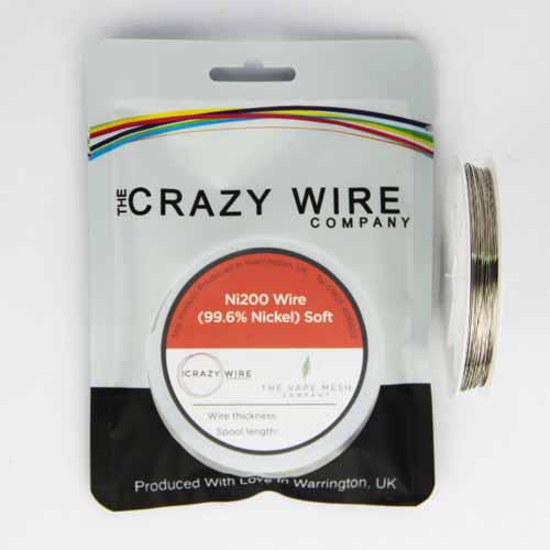 Ni200 Wire (99,6% Nickel) | 0.4mm (26 AWG) | Soft Finish | 10m